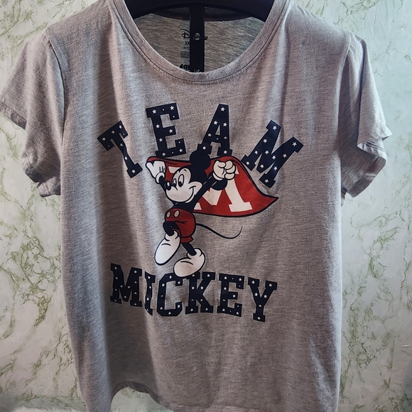 Disney Team Mickey Screen Print Short Sleeve Tee - Picture 1 of 9